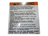 1702887 Decal, Oper | JLG
